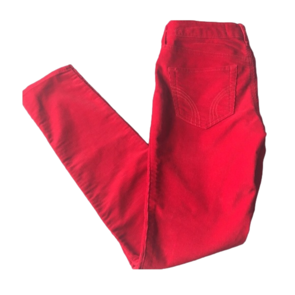 HOLLISTER Women’s Y2K Corduroy Red Skinny Pants